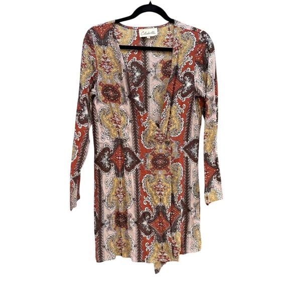 Cleobella bohemian long sleeved wrap blouse tunic, women's medium - Picture 1 of 7